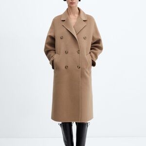 MNG Handmade oversized wool coat